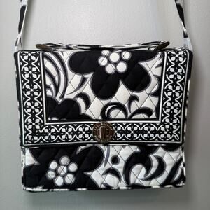 Vera Bradley Night & Day Floral Print Convertible Turnlock Crossbody Purse